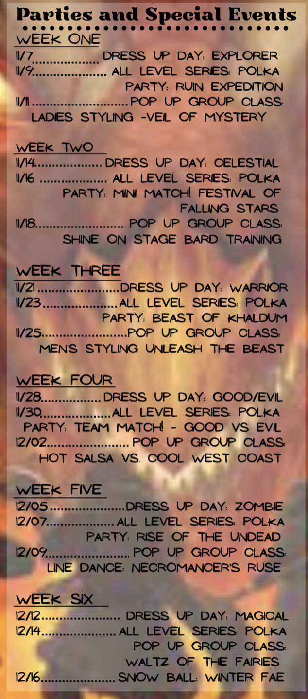 Tournament of Champions party dates