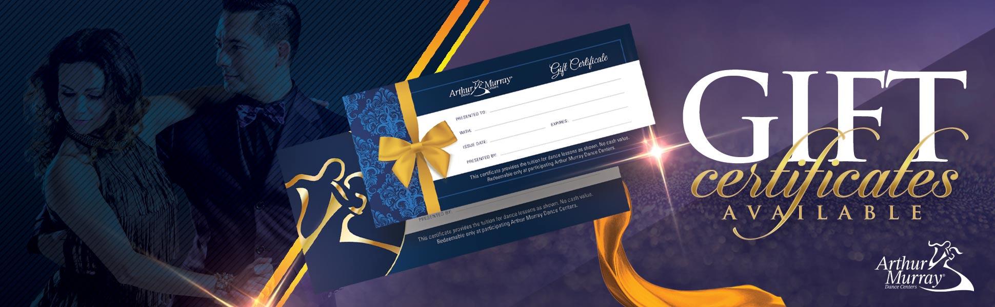 Arthur Murray Gift Certificates